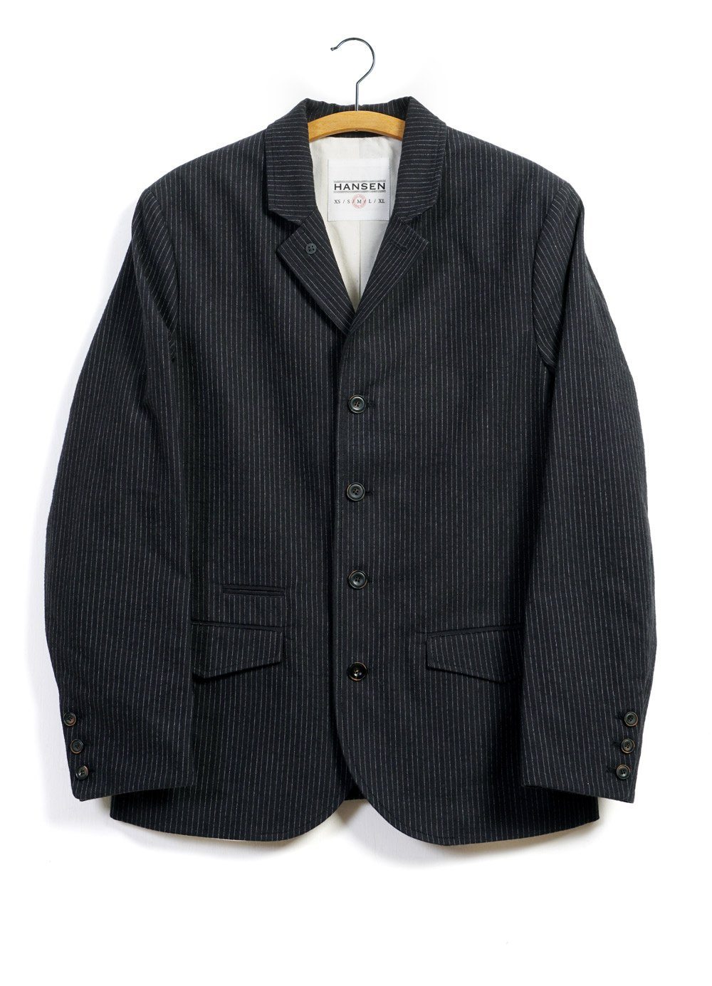 ANKER | Casual 4-button Blazer | Black Pin | €450 -HANSEN Garments- HANSEN Garments
