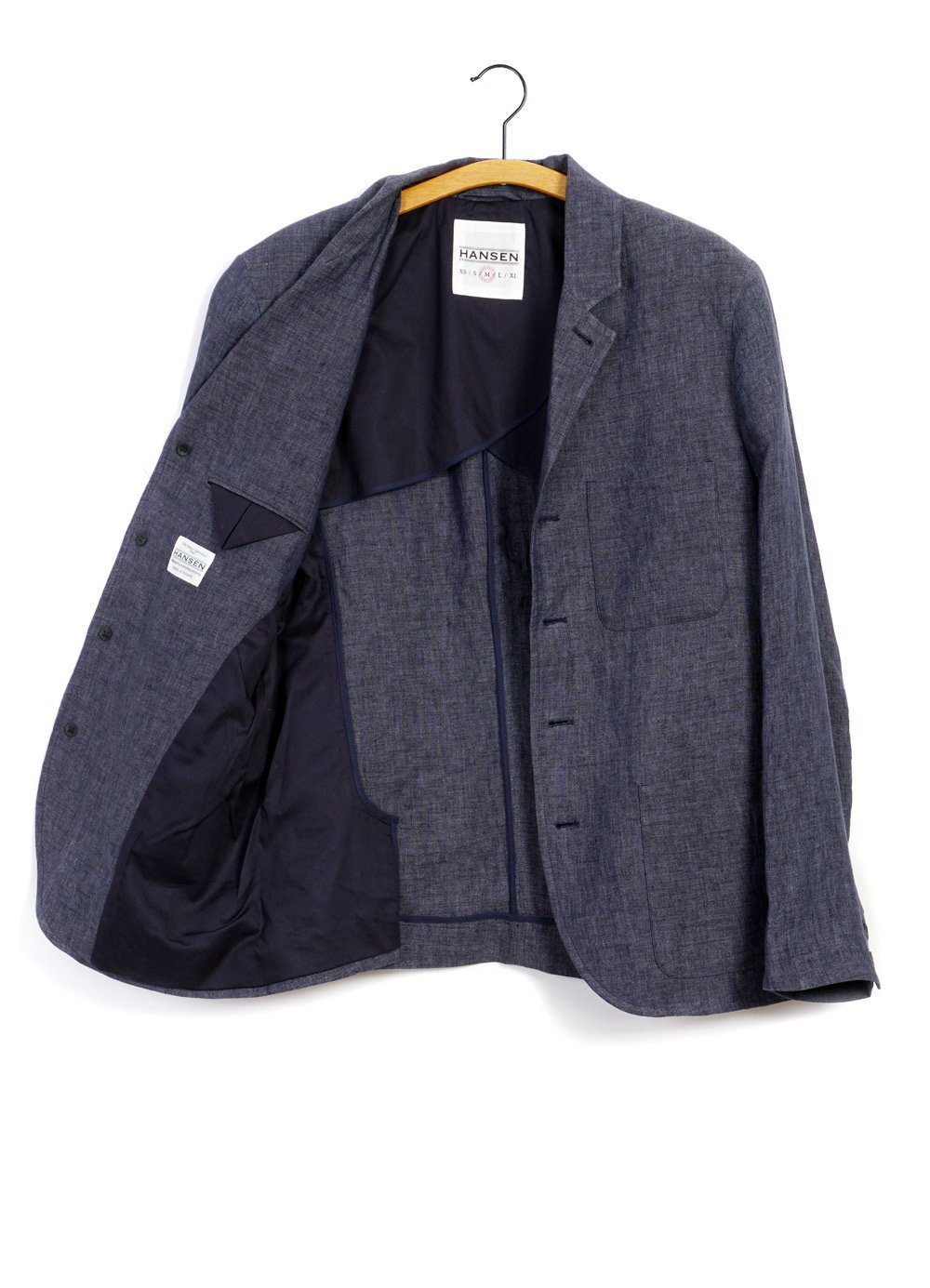 HANSEN Garments - ANKER | Casual Five Button Blazer | Blue Delave | €430 - HANSEN Garments