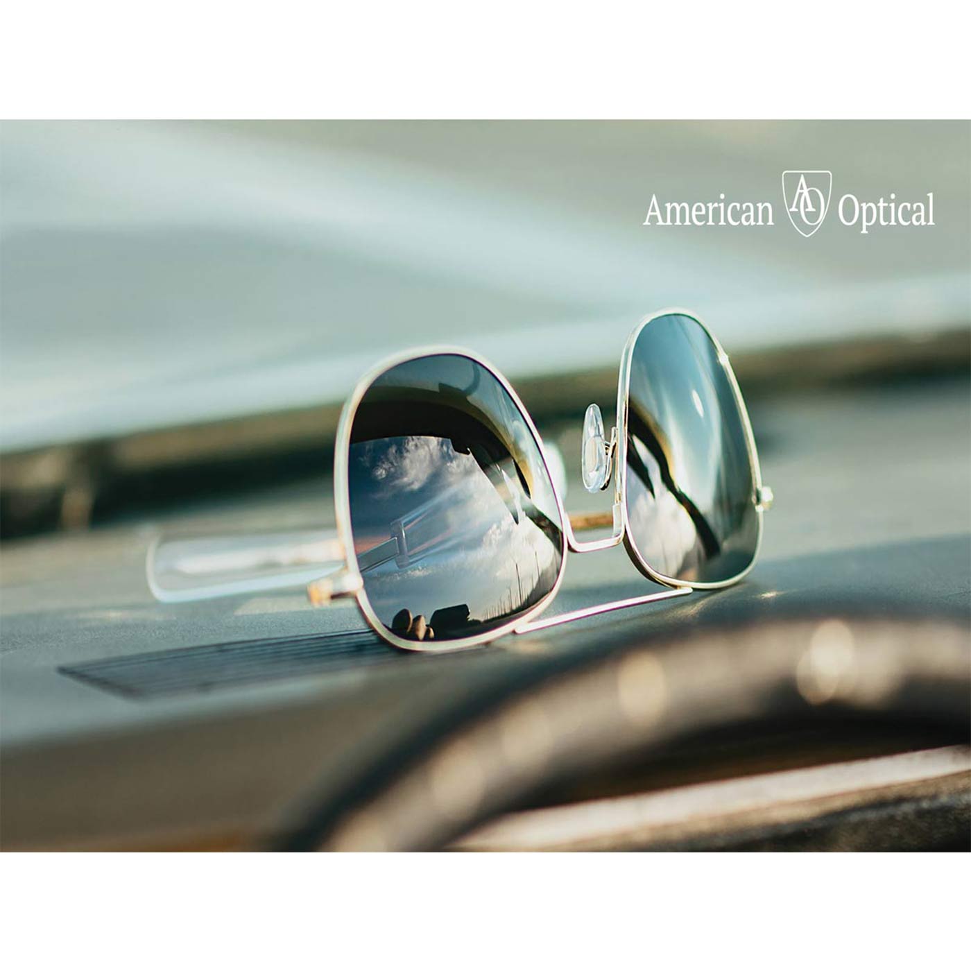 AO EYEWEAR - AO EYEWEAR | Original Pilot Sunglasses I Silver Grey - HANSEN Garments