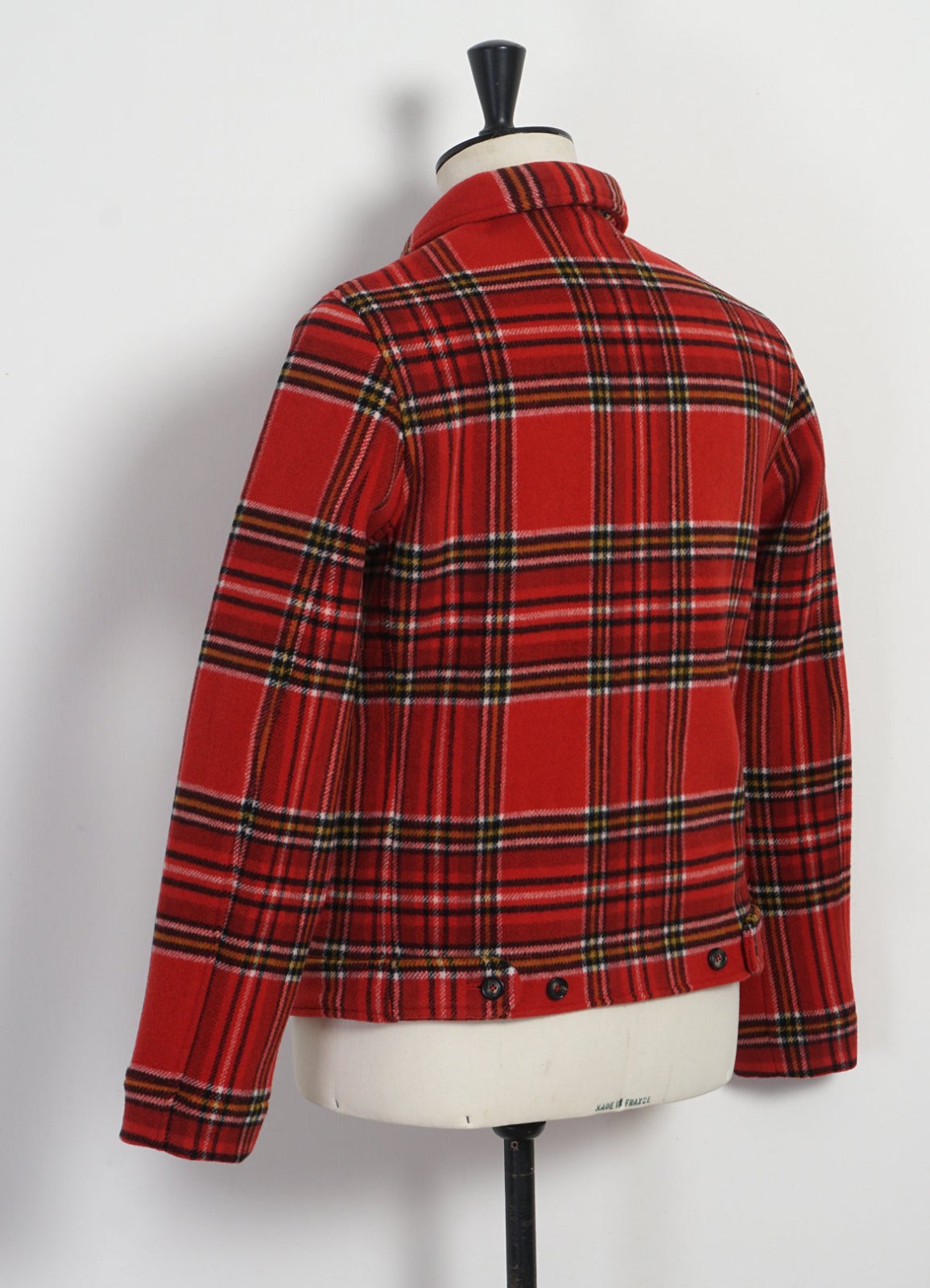 HANSEN GARMENTS - ATLAS | Short Double Face Wool Jacket | Red Check Pepita - HANSEN Garments