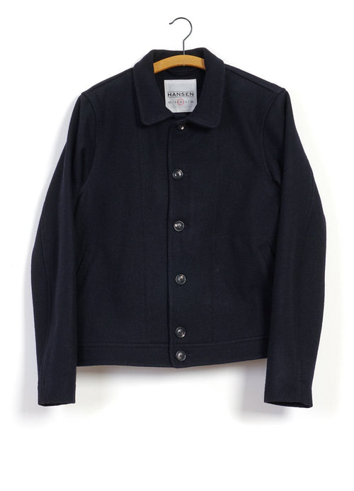 ATLAS | Short Wool Felt Jacket | Classic Navy