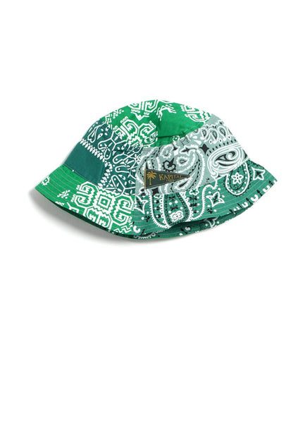 BANDANA PATCHWORK | BUCKET HAT | Green | HANSEN Garments