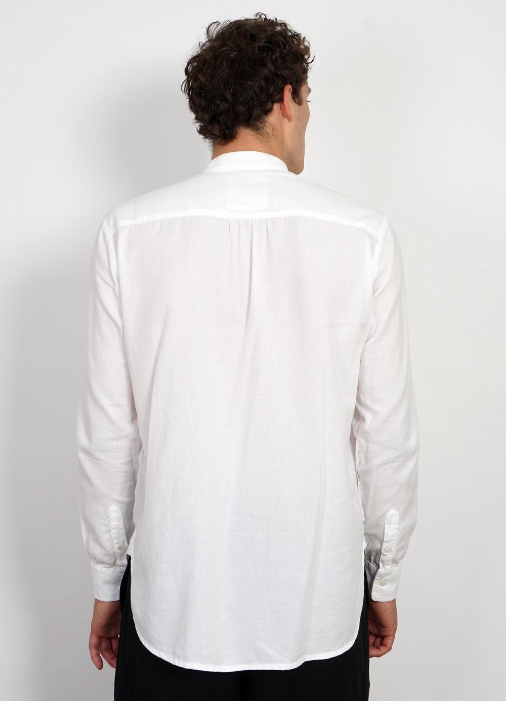 BASTIAN | Casual Pull On Shirt | White -HANSEN Garments- HANSEN Garments