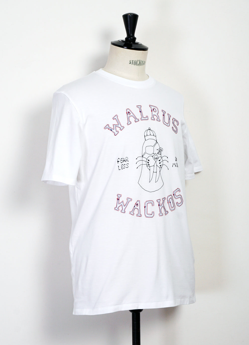 WALRUS | Embroidered T-shirt | White
