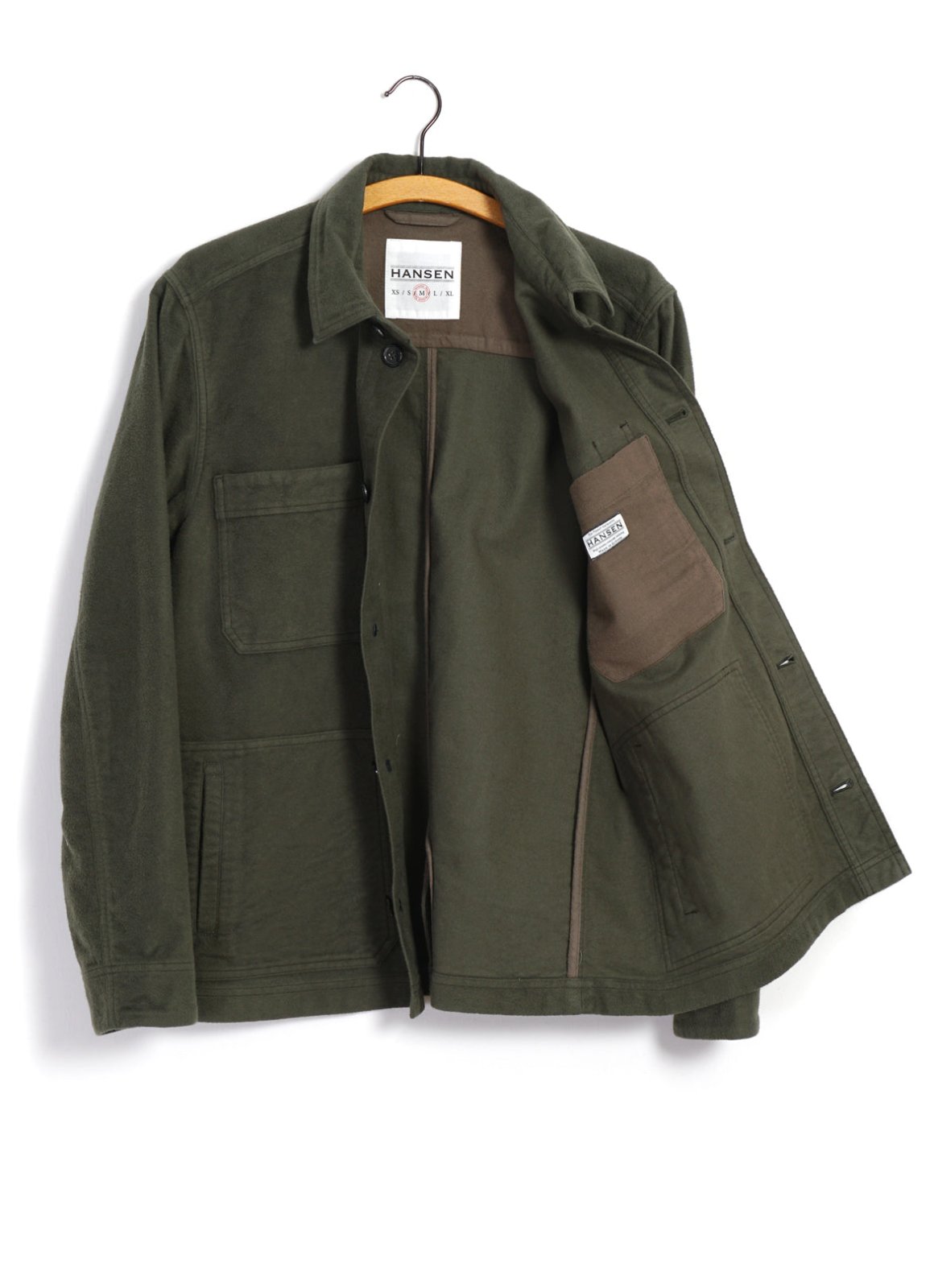 HANSEN GARMENTS - BERTRAM | Refined Work Jacket | Dark Green - HANSEN Garments