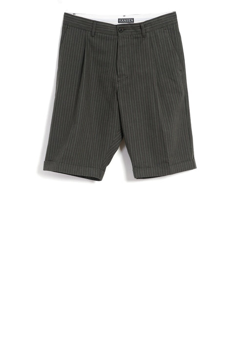 BIRK | Single Pleated Shorts | Khaki Pin