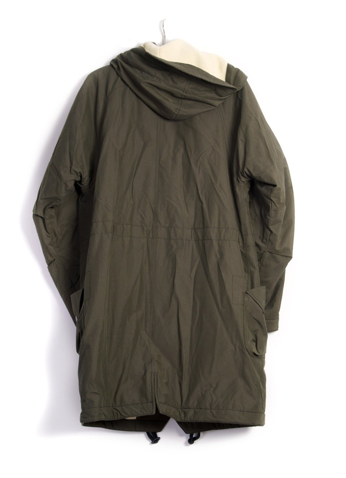 BJARNE | Hooded Wool Lined Coat | Tech Army | €625 -HANSEN Garments- HANSEN Garments