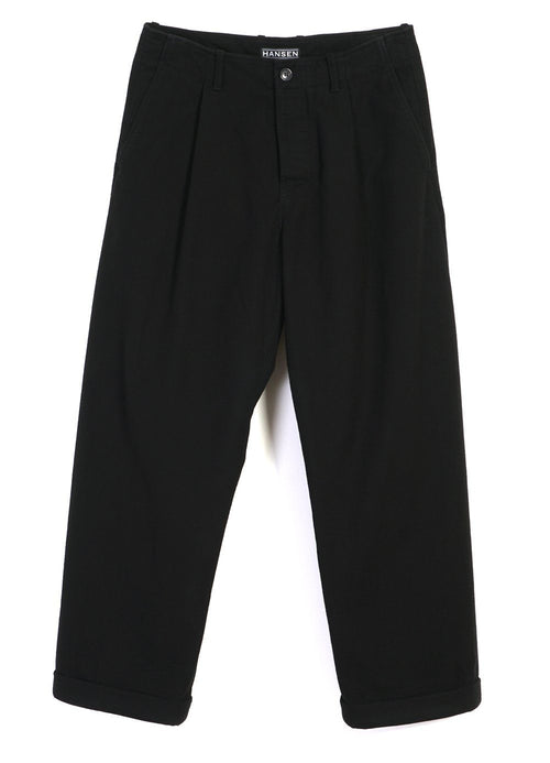 BOBBY | Super Wide Pleated Trousers | Black