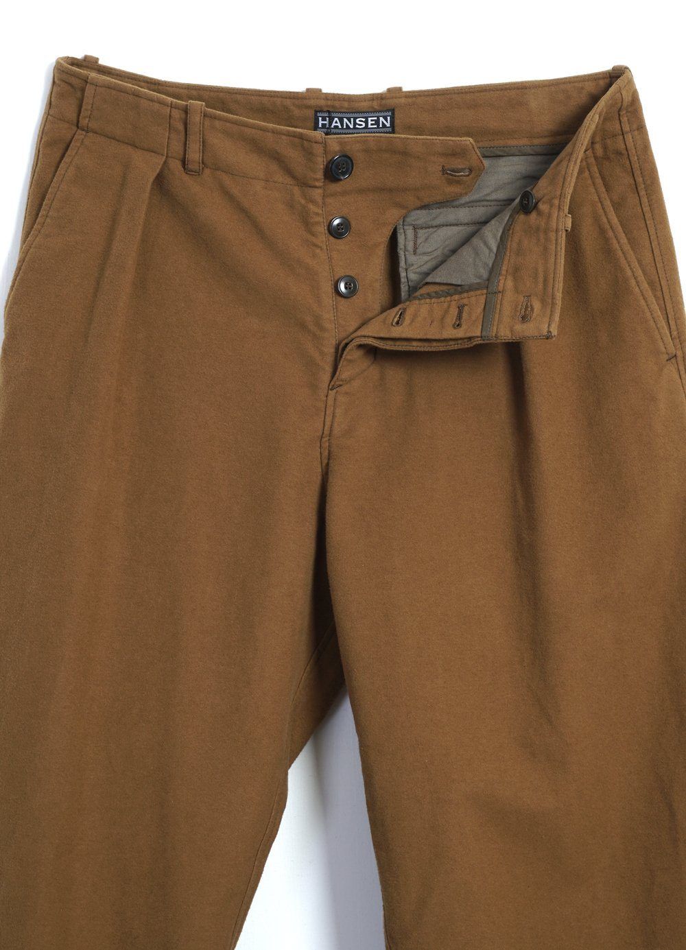 HANSEN GARMENTS - BOBBY | Super Wide Pleated Trousers | Turmeric - HANSEN Garments