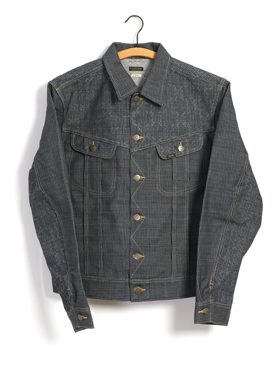 KAPITAL - CENTURY DENIM | Long Westerner Jacket | N7S(Silver) - HANSEN Garments