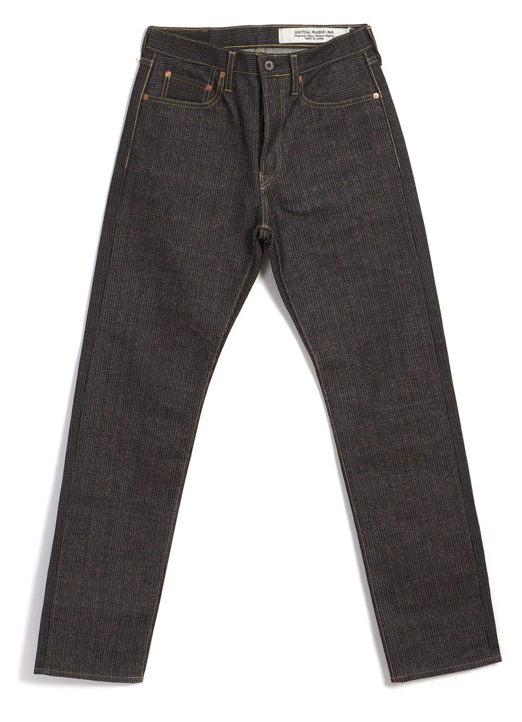 KAPITAL - CENTURY DENIM MONKEY CISCO | Sashiko 5P Jeans | N5S(Brown) - HANSEN Garments