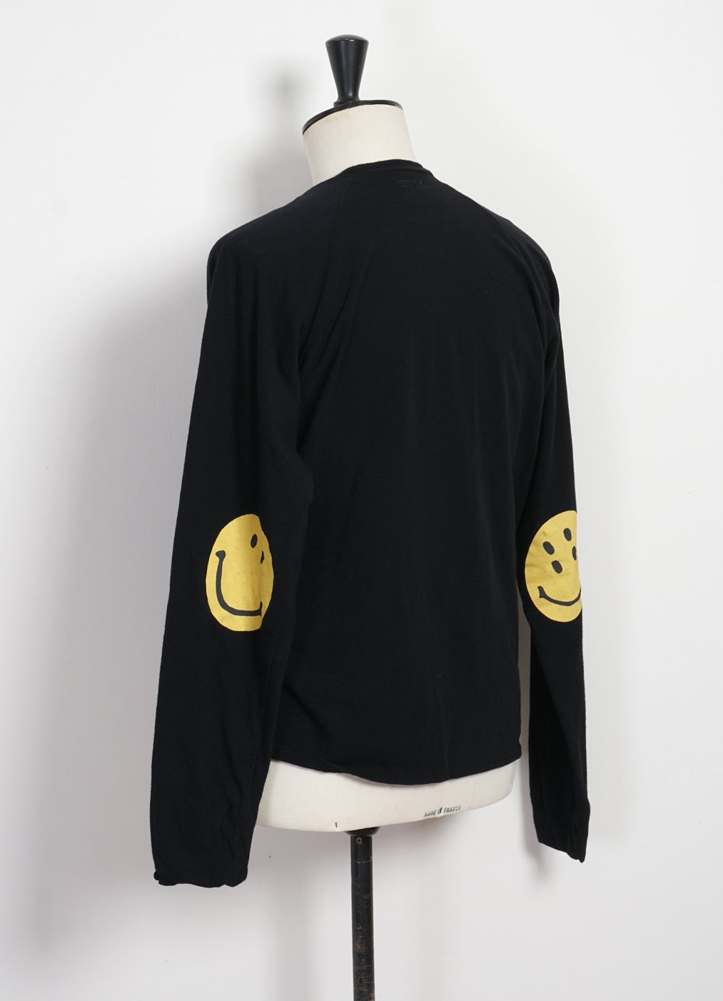 KAPITAL - CHEF SMILIE PATCH | Long Sleeve T | Black - HANSEN Garments