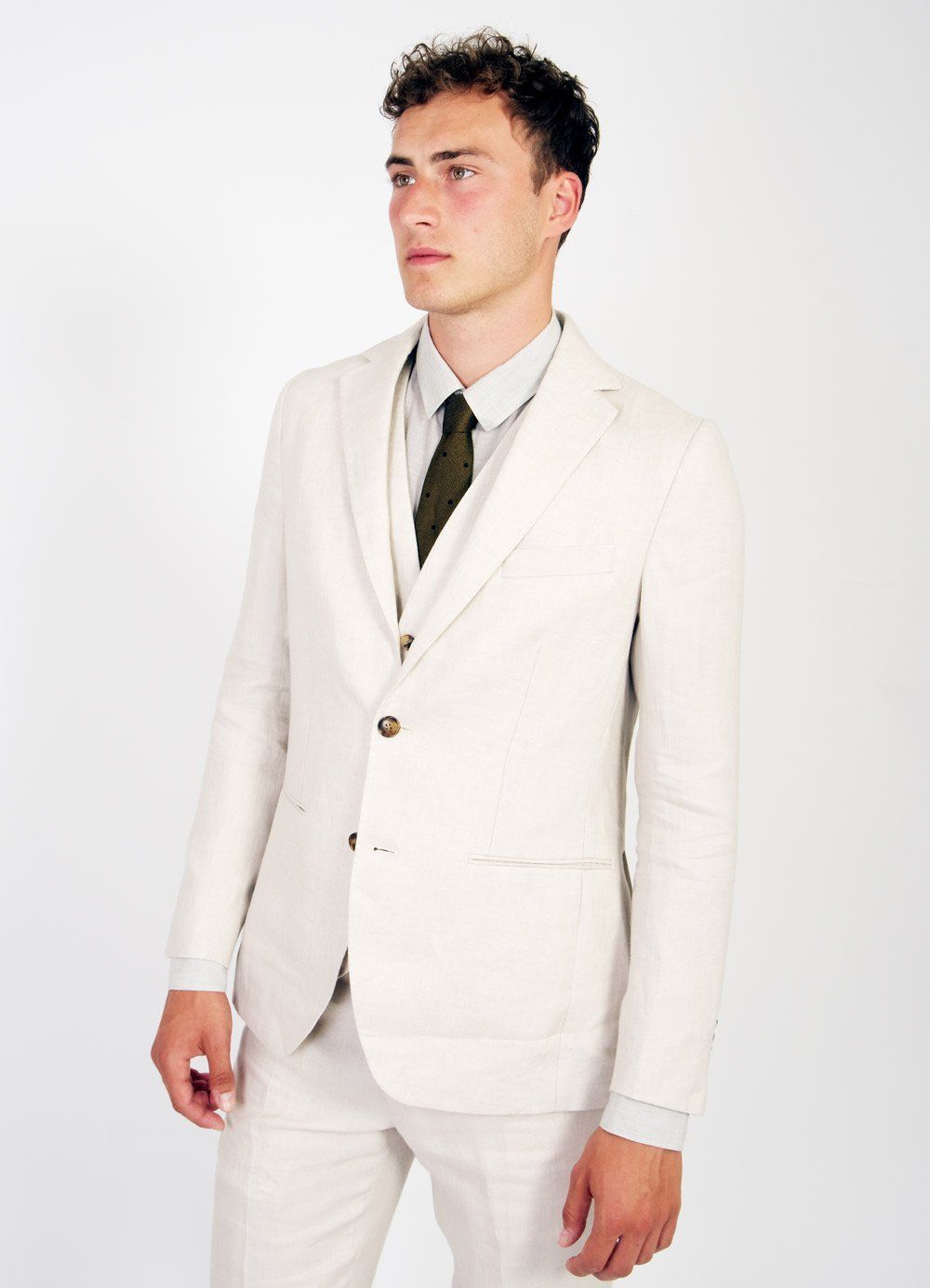 CHRISTIAN | Formal 2 Button Blazer | Ecru I €470 -HANSEN Garments- HANSEN Garments