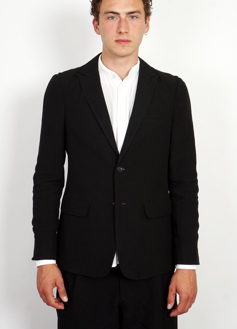 CHRISTOFFER | Two Button Blazer | Black -HANSEN Garments- HANSEN Garments