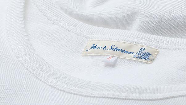 MERZ B. SCHWANEN - CLASSIC T-SHIRT | Organic Crew Neck | White - HANSEN Garments