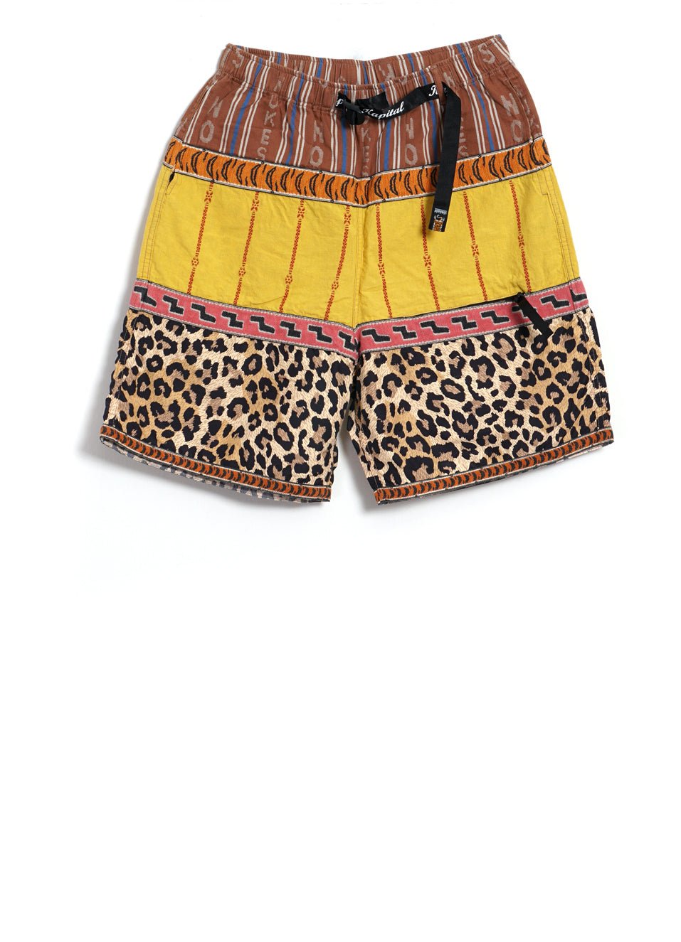 KAPITAL - CRAZY PATCHWORK | Eco Baka Shorts | Yellow - HANSEN Garments