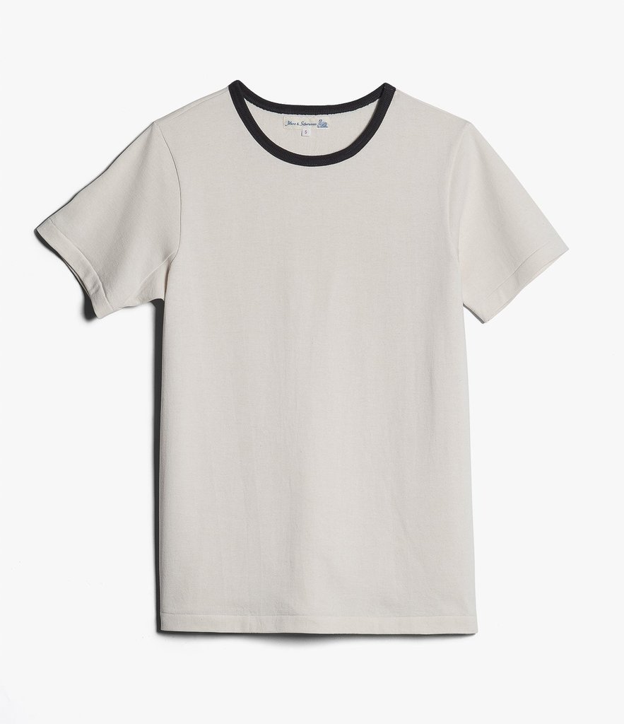 CREW NECK | Organic Short Sleeve T-Shirt | Nature Charcoal | €70 -MERZ B. SCHWANEN- HANSEN Garments