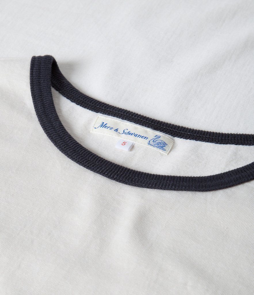 CREW NECK | Organic Short Sleeve T-Shirt | Nature Charcoal | €70 -MERZ B. SCHWANEN- HANSEN Garments