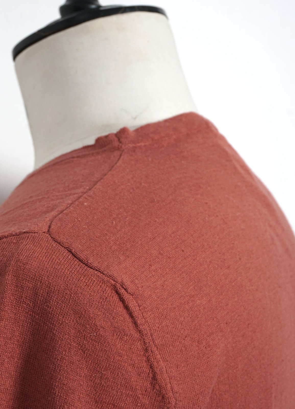 G.R.P - CREWNECK | Short Sleeve Linen Crewneck | Ruggine - HANSEN Garments