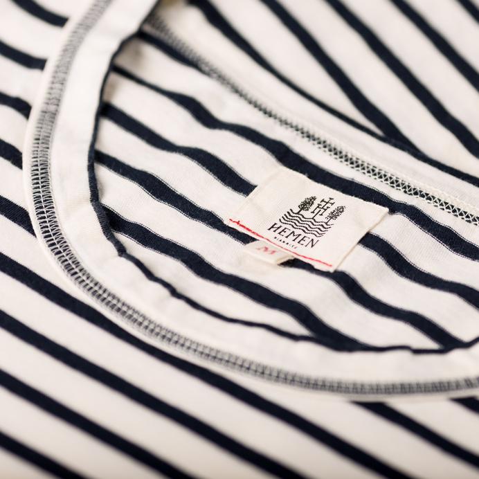 DANI | Short Sleeve T-shirt | Breton Stripe | €60 -HEMEN BIARRITZ- HANSEN Garments