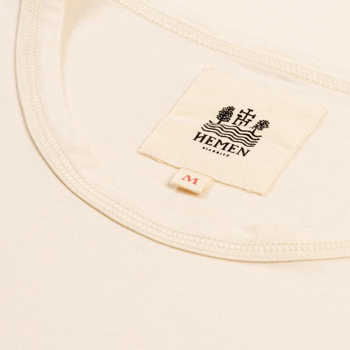 DANI | Short Sleeve T-shirt | Stone| €55 -HEMEN BIARRITZ- HANSEN Garments