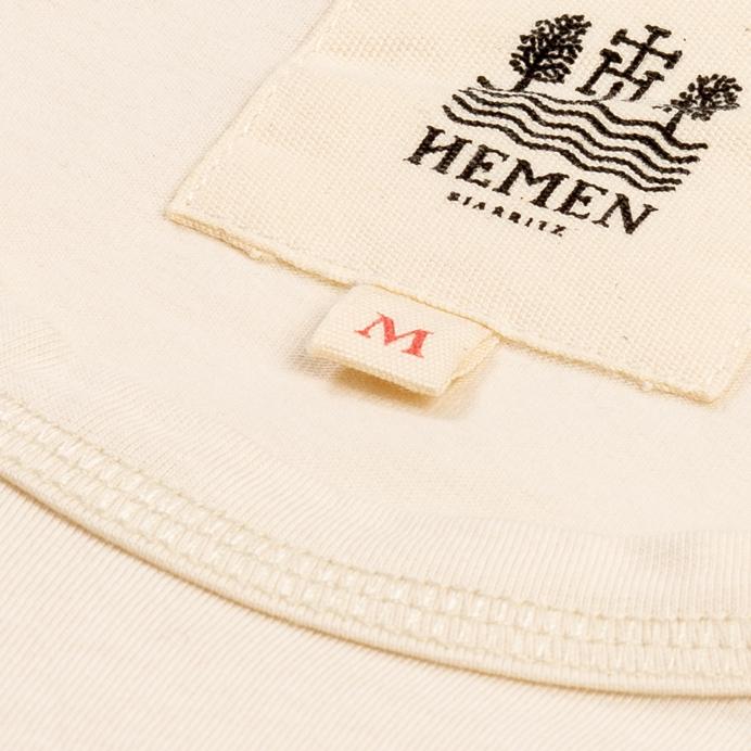 DANI | Short Sleeve T-shirt | Stone| €55 -HEMEN BIARRITZ- HANSEN Garments