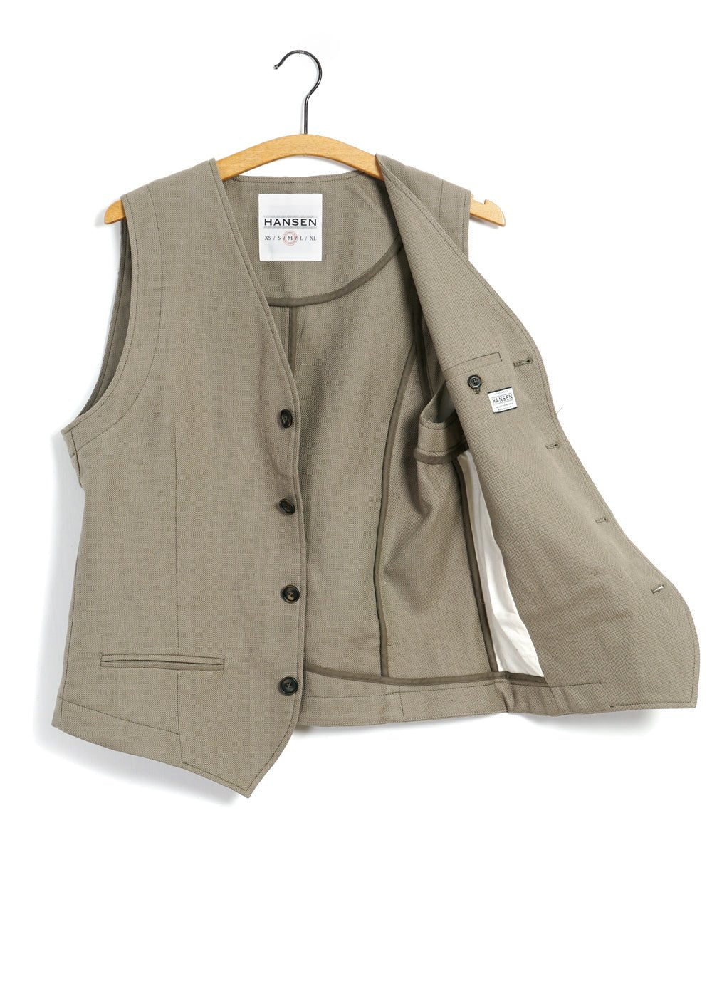 HANSEN GARMENTS - DANIEL | Classic Waistcoat | Bay Leaf - HANSEN Garments