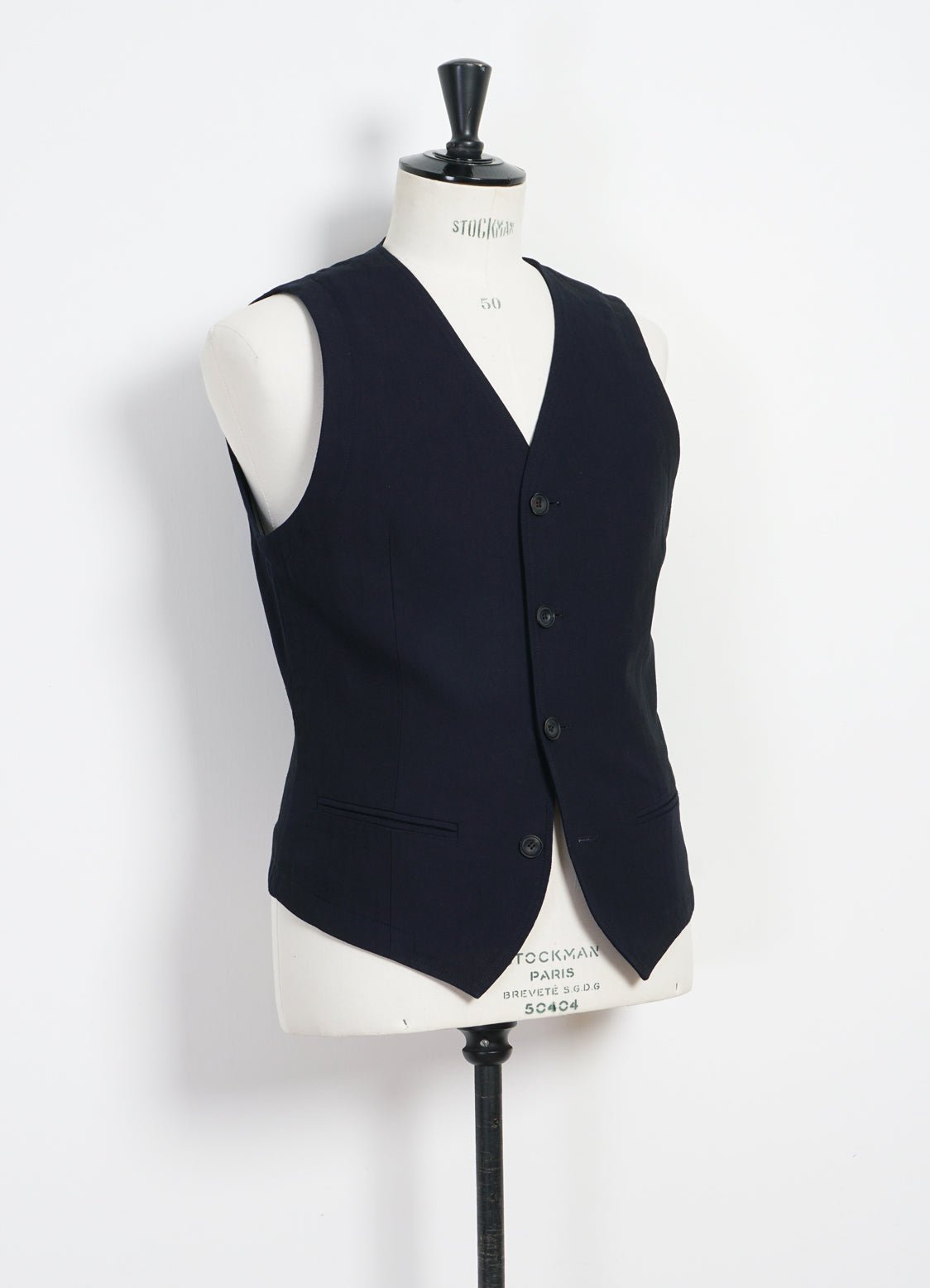 HANSEN GARMENTS - DANIEL | Classic Waistcoat | Indigo Herringbone - HANSEN Garments