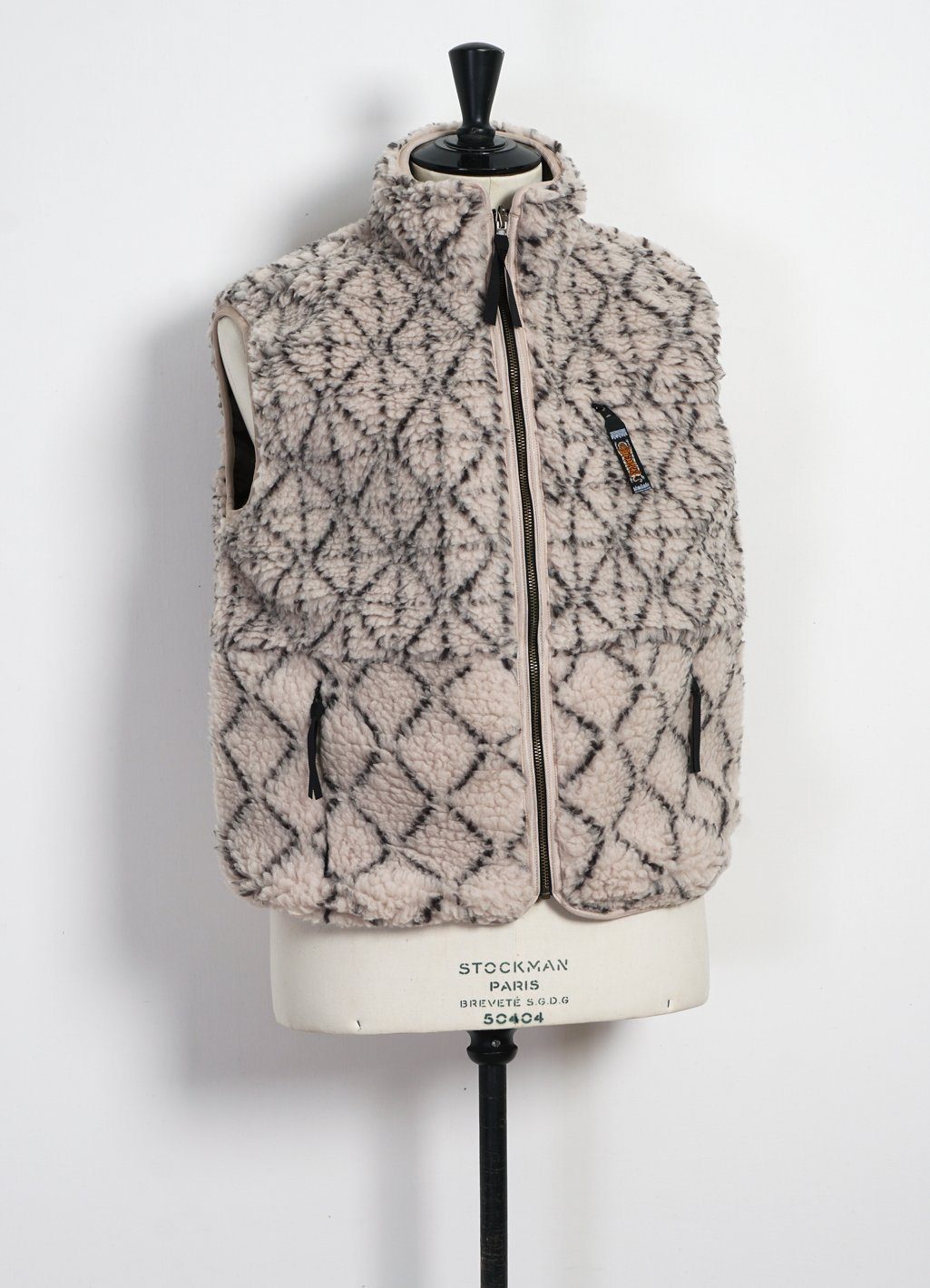 KAPITAL - DO-GI SASHIKO | Boa Fleece Reversible Vest | Ecru - HANSEN Garments