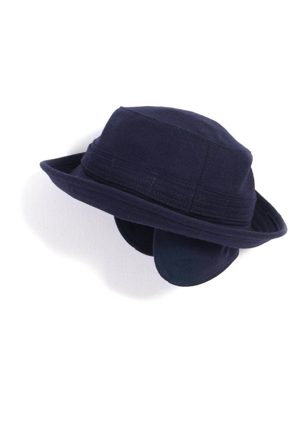 HANSEN Garments - EDVARD | Bucket Hat With Earflaps | Navy - HANSEN Garments