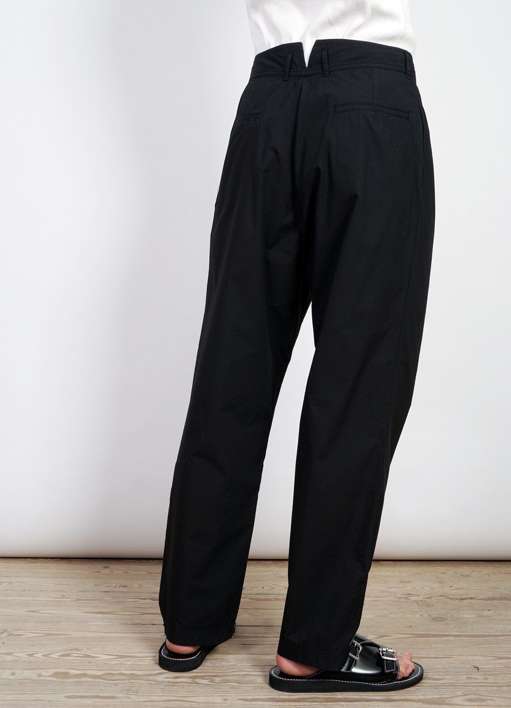 EIGIL | Light Wide Cut Summer Trousers | Black -HANSEN Garments- HANSEN Garments
