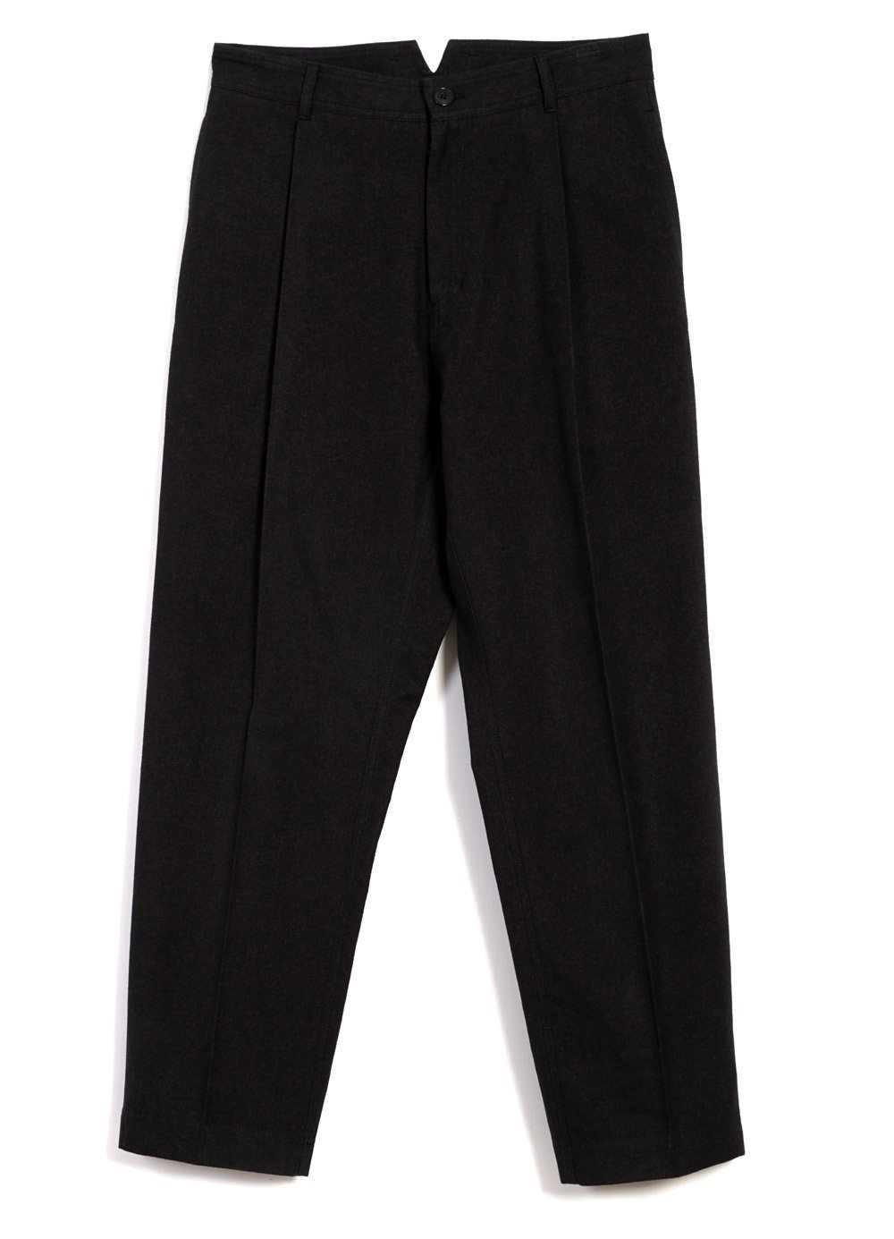 HANSEN Garments - EIGIL | Wide Cut Pleated Trousers | Nero - HANSEN Garments