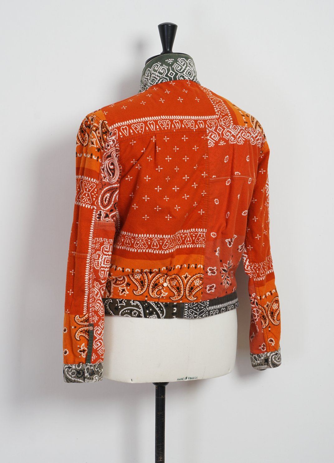 KAPITAL - Flannel 1st | Reversible Bandana Jacket | Khaki x Orange - HANSEN Garments