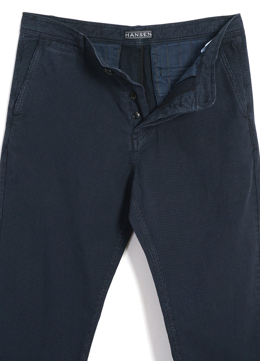 HANSEN GARMENTS - FRED | Regular Cut Work Trousers | Black Navy - HANSEN Garments