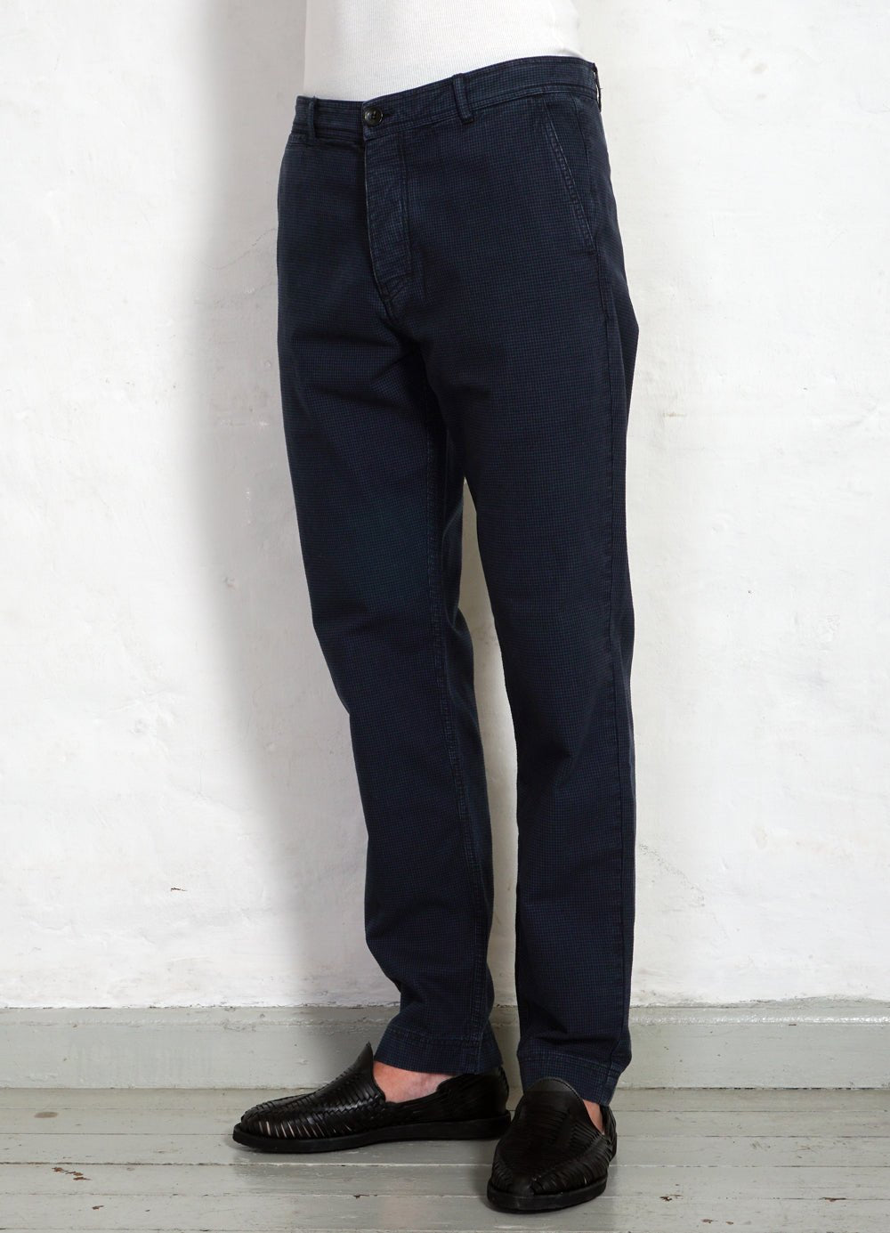 HANSEN GARMENTS - FRED | Regular Cut Work Trousers | Black Navy - HANSEN Garments