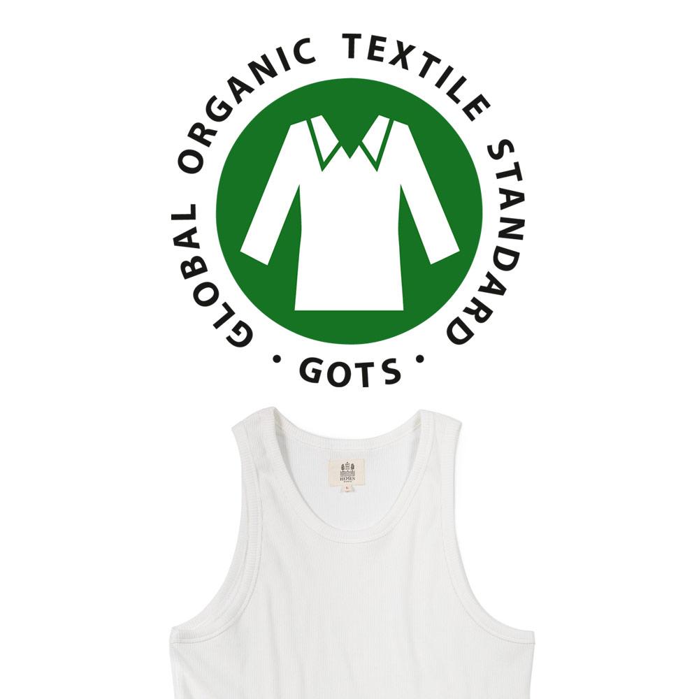 GARI | Organic Tank Top | White | €45 -HEMEN BIARRITZ- HANSEN Garments