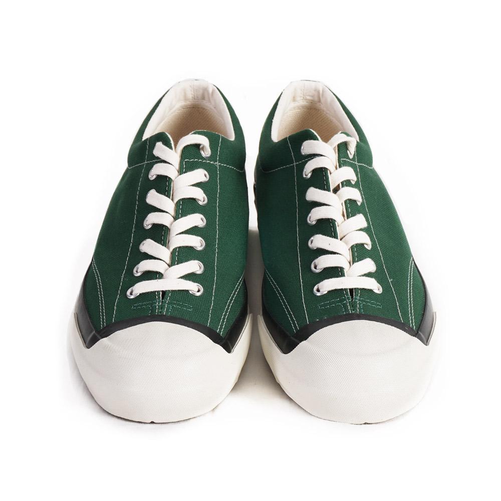 GYM COURT | Canvas Vulcanised Sole Sneaker | Green | €165 -Moon Star- HANSEN Garments