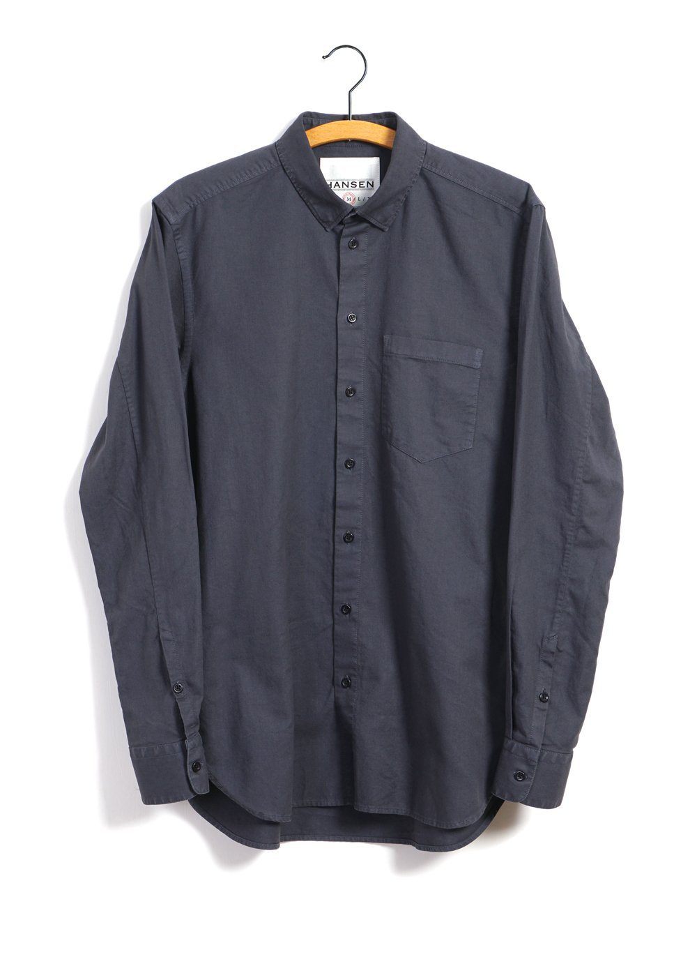 HANSEN Garments - HAAKON | Hidden Button Down Shirt | Blues - HANSEN Garments