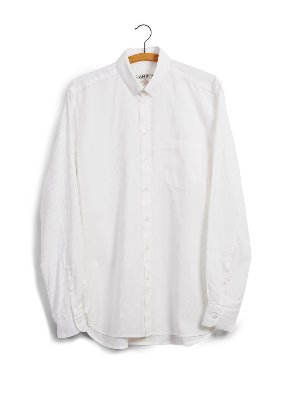 HAAKON | Hidden Button Down Shirt | White -HANSEN Garments- HANSEN Garments