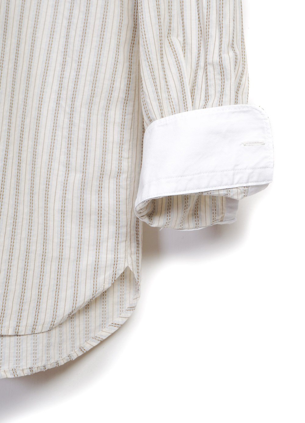 HANSEN GARMENTS - HAAKON | White Collar Striped Shirt | Jacquard - HANSEN Garments