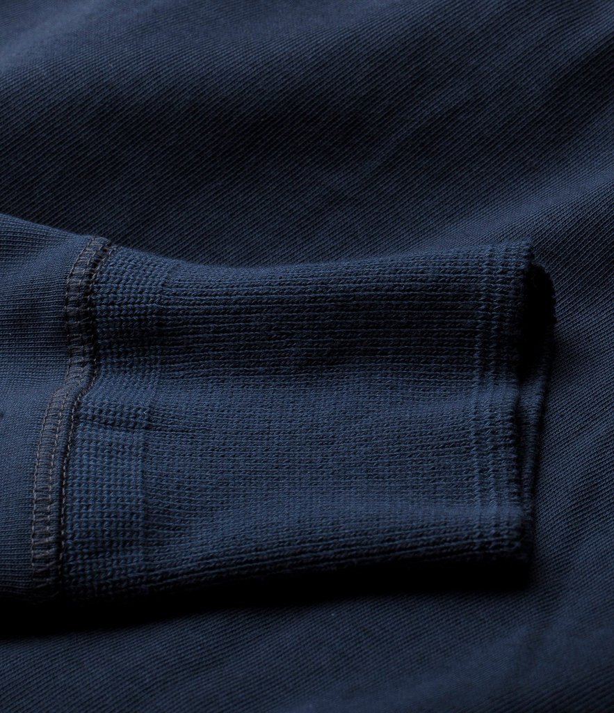 HENLEY | Organic Long Sleeve T-Shirt | Ink Blue | €90 -MERZ B. SCHWANEN- HANSEN Garments