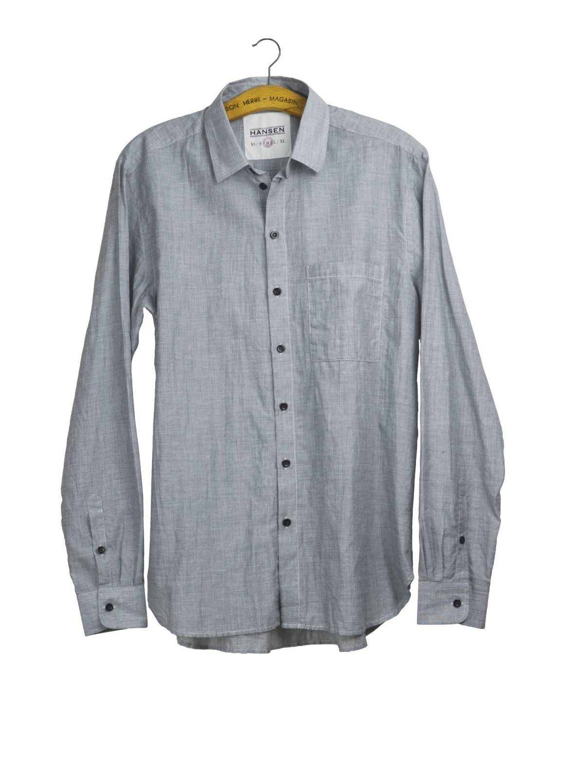 HENNING | Casual Classic Shirt | Light Grey | €200 -HANSEN Garments- HANSEN Garments