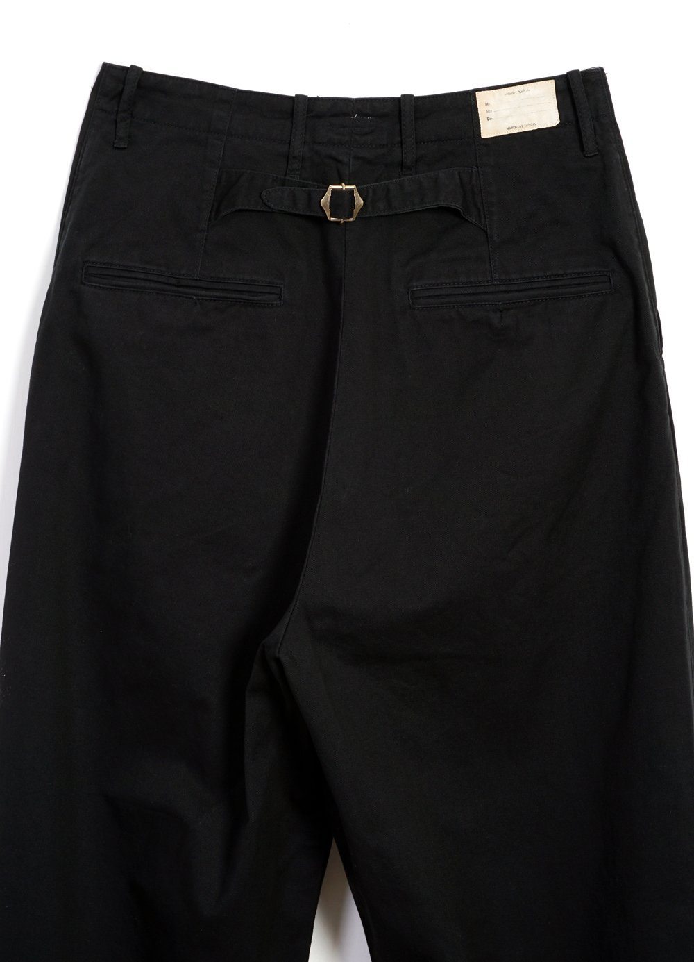 Kapital - HIGH WAISTED NIME PANTS | CHINO | BLACK - HANSEN Garments