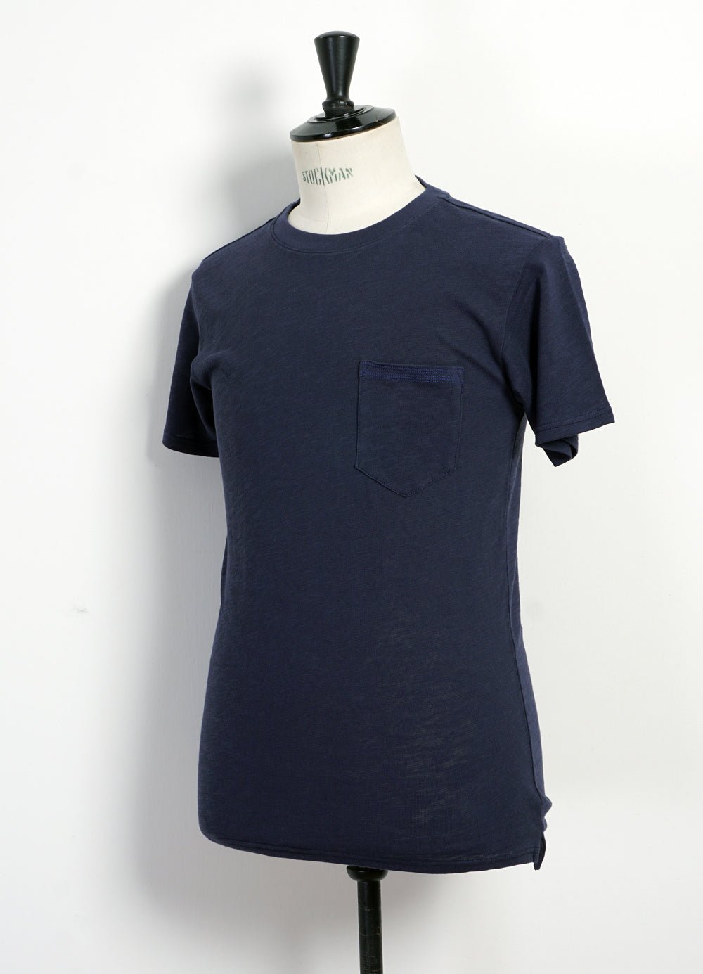 HANSEN GARMENTS - JAMES | Crew Neck Pocket T | Blue - HANSEN Garments