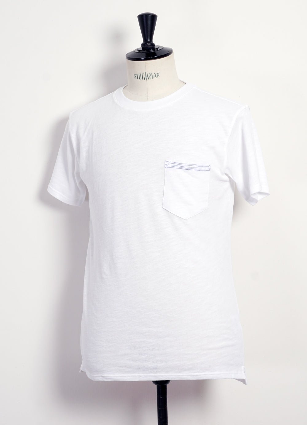 HANSEN GARMENTS - JAMES | Crew Neck Pocket T | White - HANSEN Garments