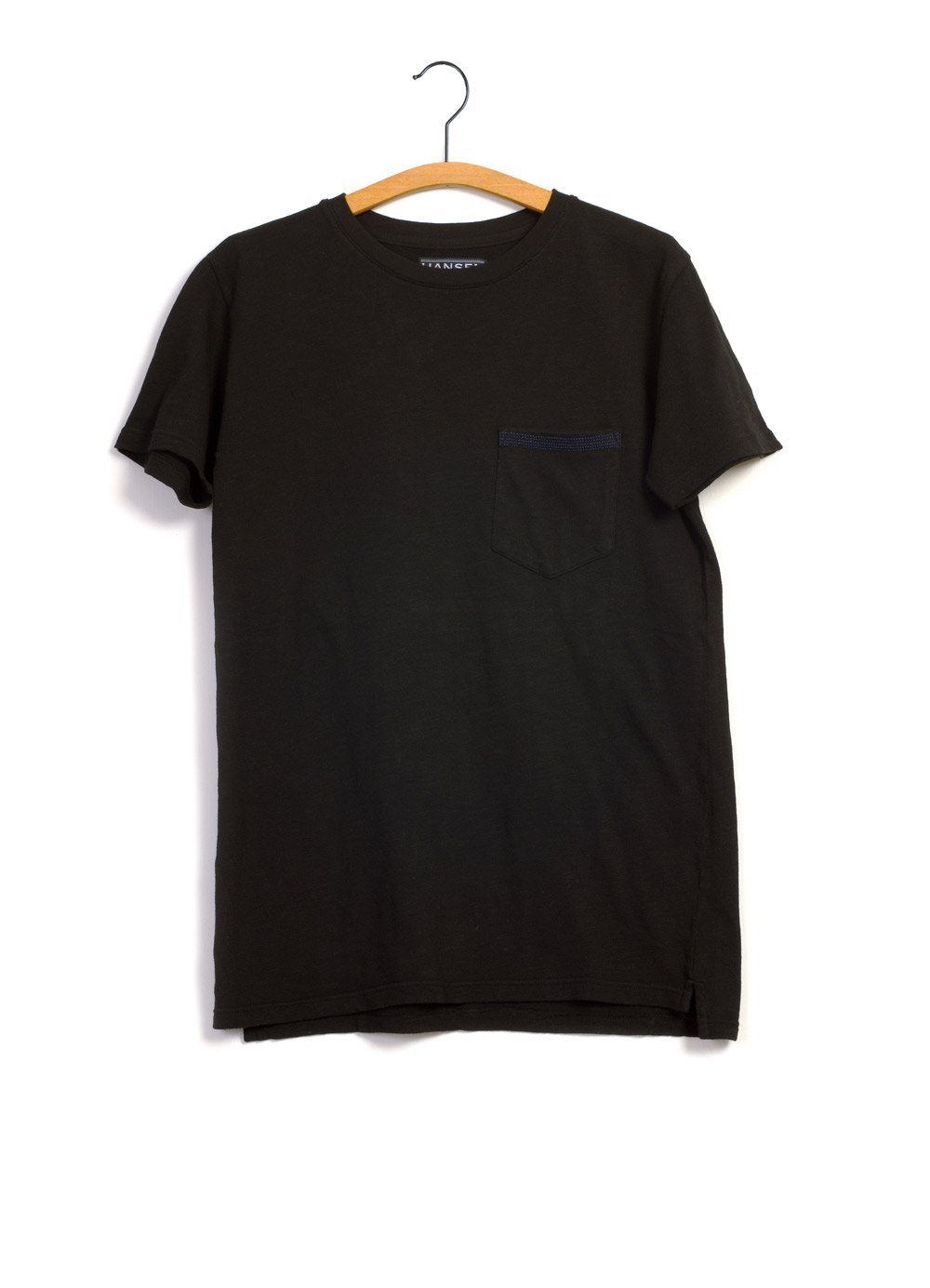 JAMES | Slub Yarn Pocket T| Black | €95 -HANSEN Garments- HANSEN Garments