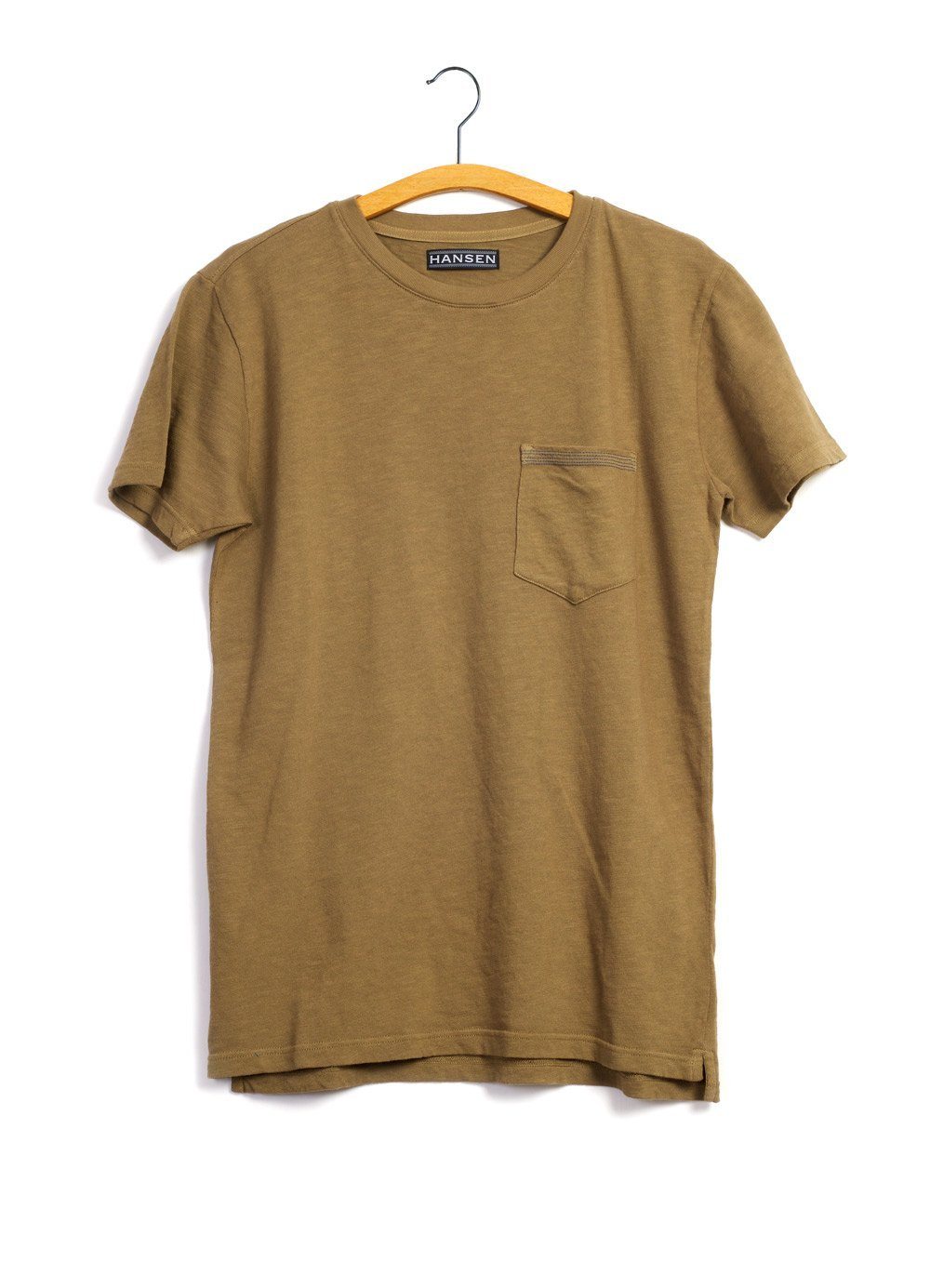 JAMES | Slub Yarn Pocket T| Khaki | €95 -HANSEN Garments- HANSEN Garments