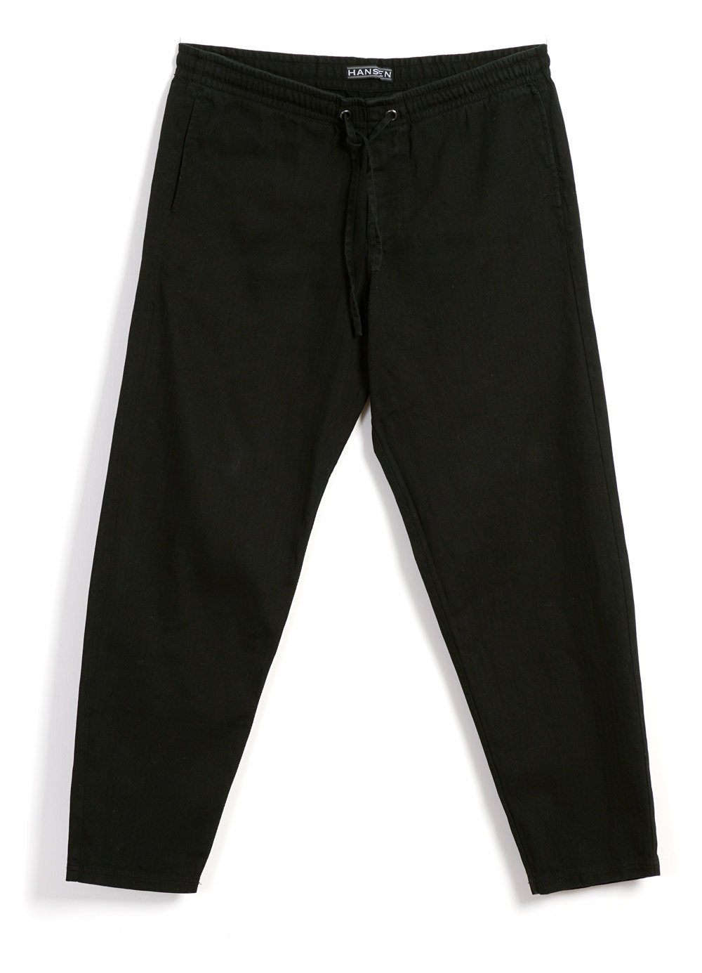 HANSEN GARMENTS - JIM | Casual Drawstring Trousers | Washed Black - HANSEN Garments