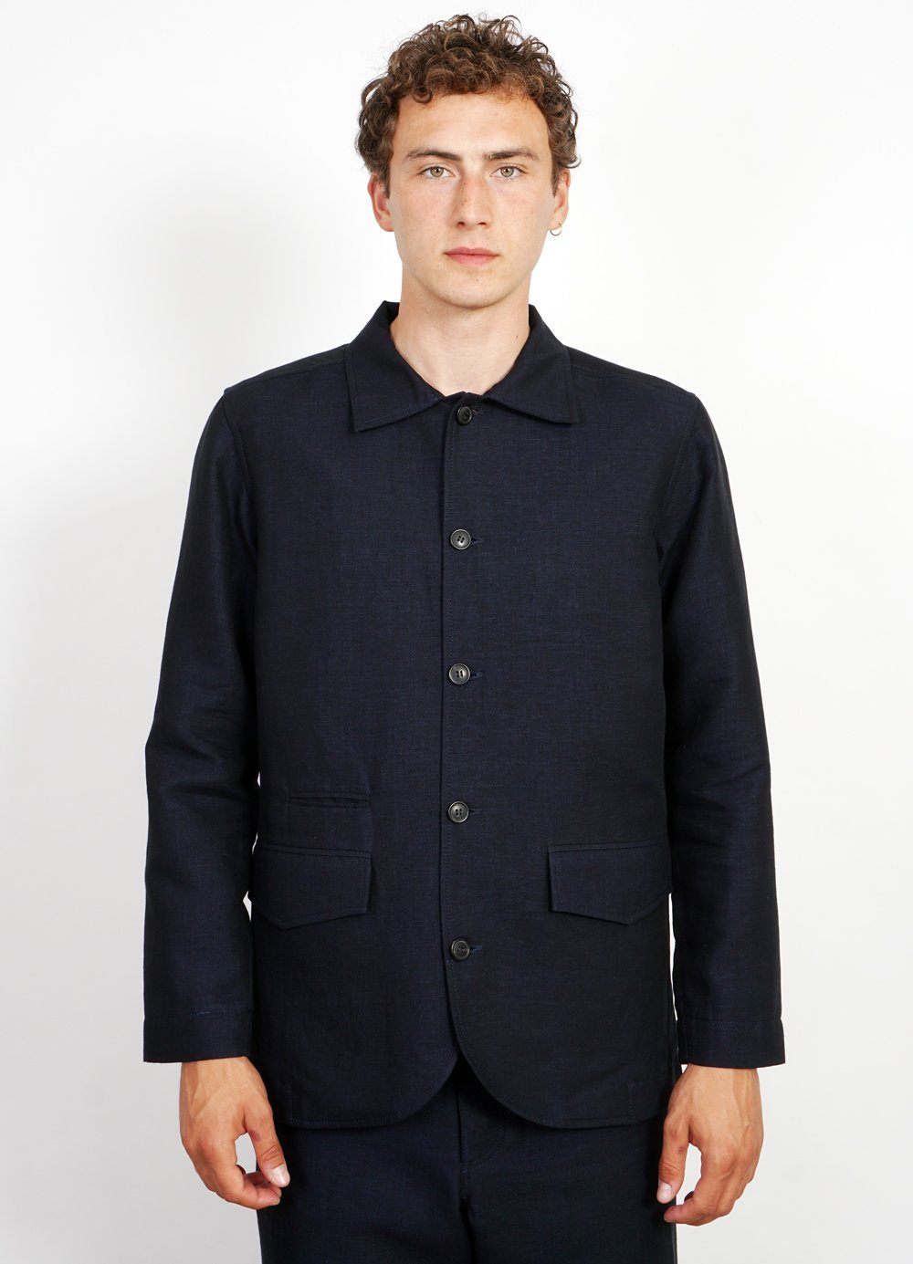 JOHANNES | Casual Blazer Jacket | 3-Tone Blue | HANSEN Garments