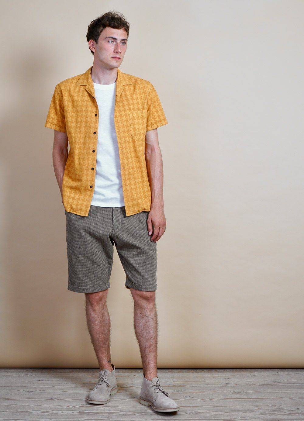 HANSEN GARMENTS - JONNY | Short Sleeve Shirt | Gold - HANSEN Garments